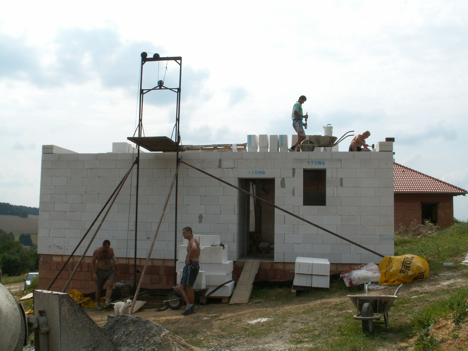 začátek podkroví